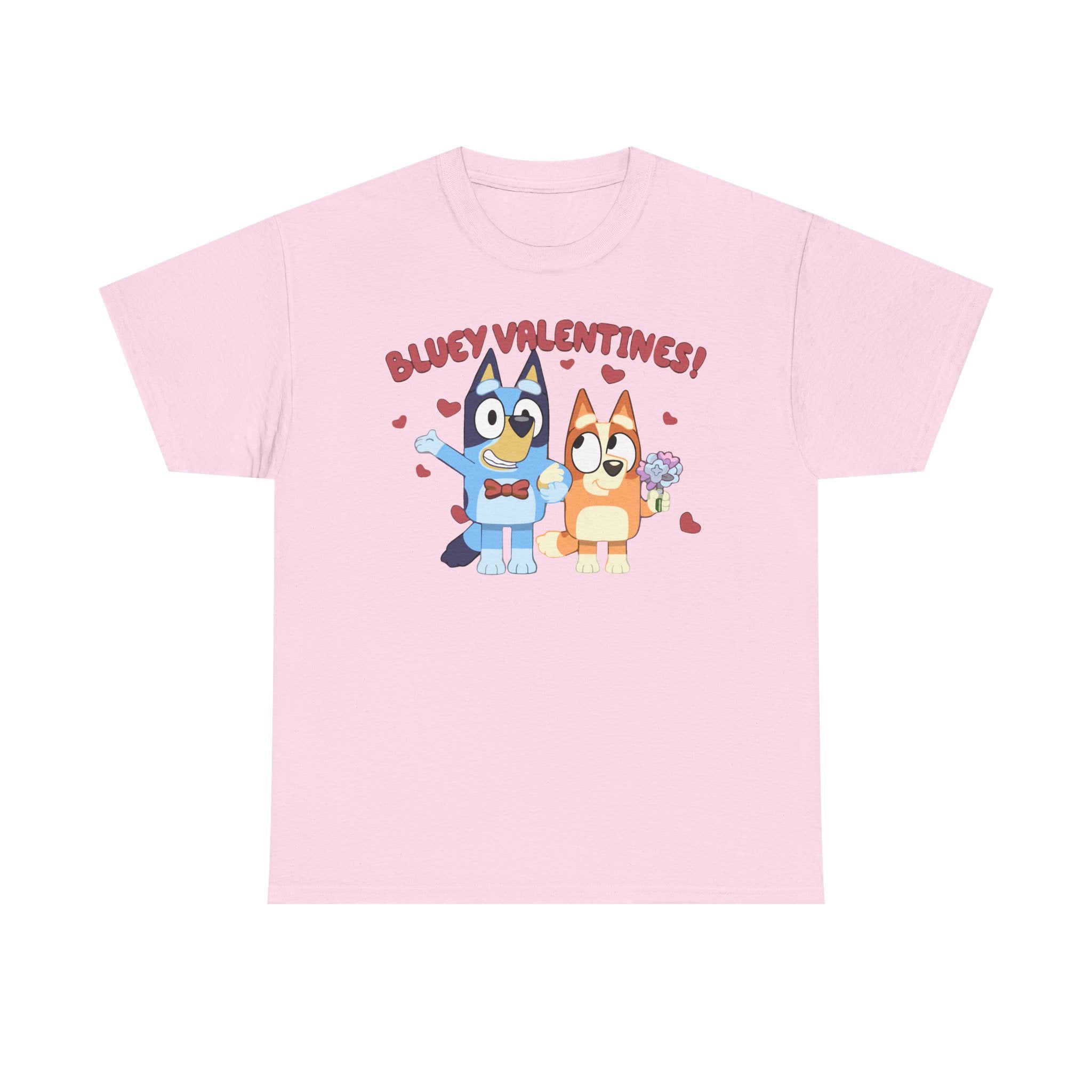 Bluey Valentines T‑Shirt — Cute Bluey & Bingo Valentine Tee