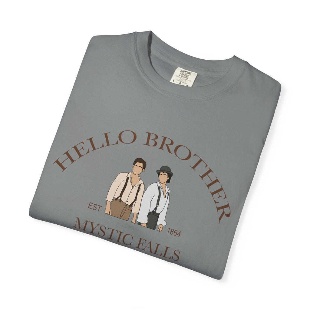 T-Shirt - "Hello Brother" Mystic Falls Vintage Graphic Tee