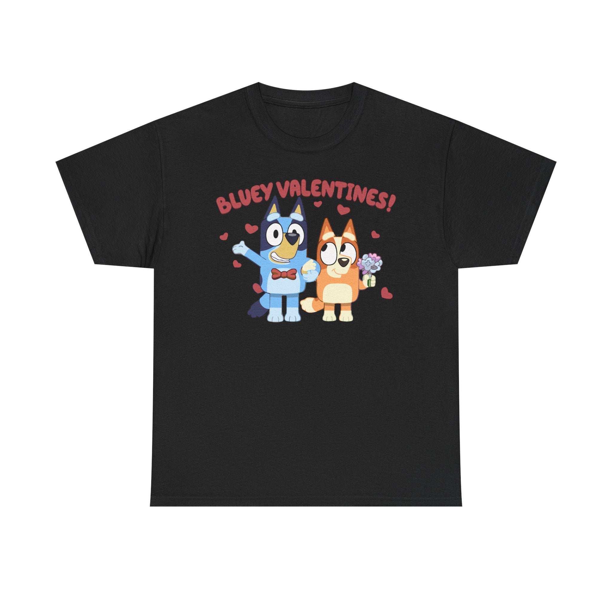 Bluey Valentines T‑Shirt — Cute Bluey & Bingo Valentine Tee