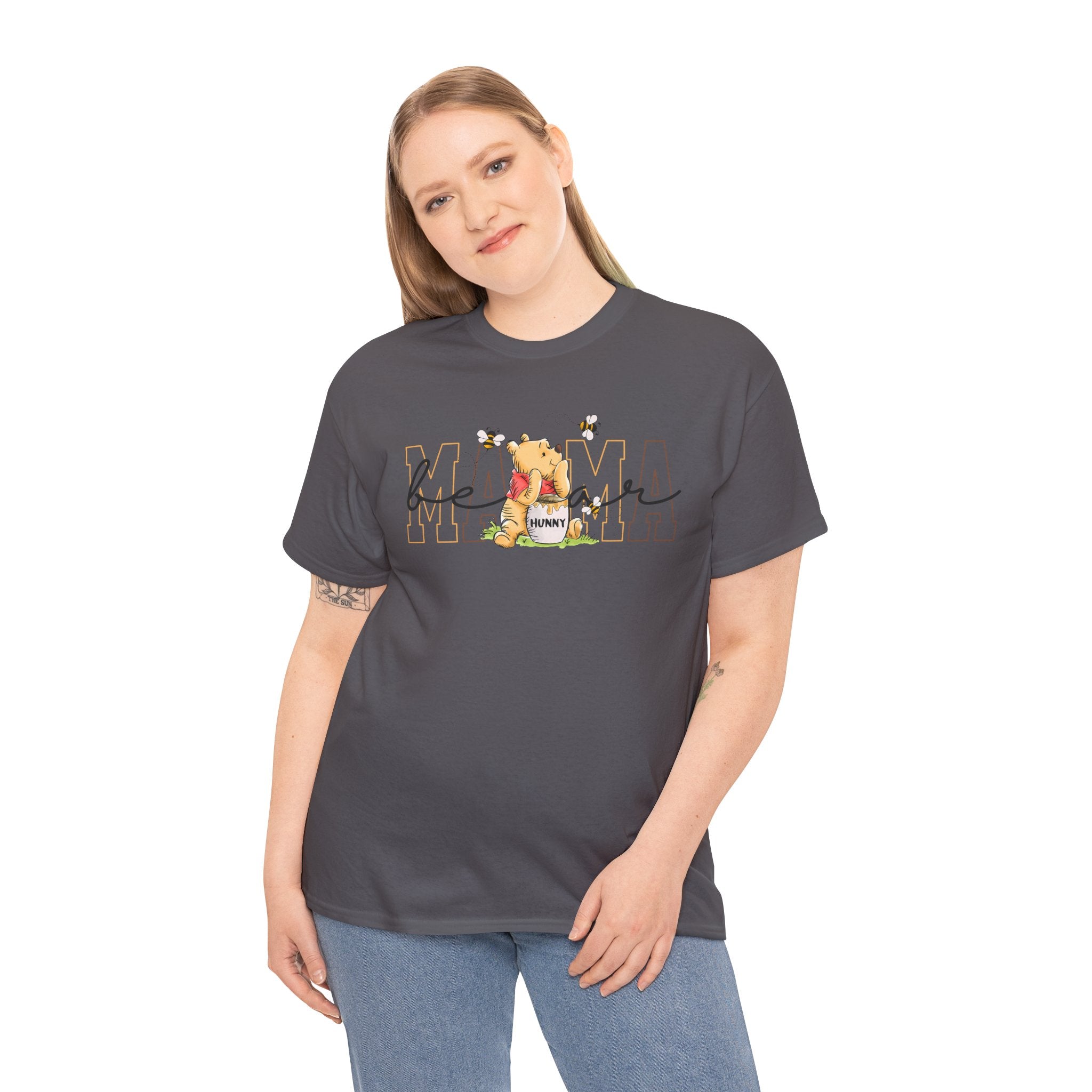 Be Kind T‑Shirt — Cute Bear & Honeybee Graphic Tee