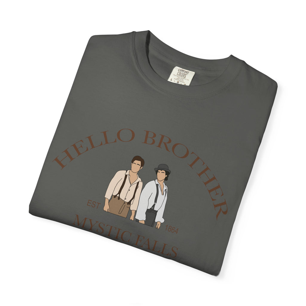 T-Shirt - "Hello Brother" Mystic Falls Vintage Graphic Tee