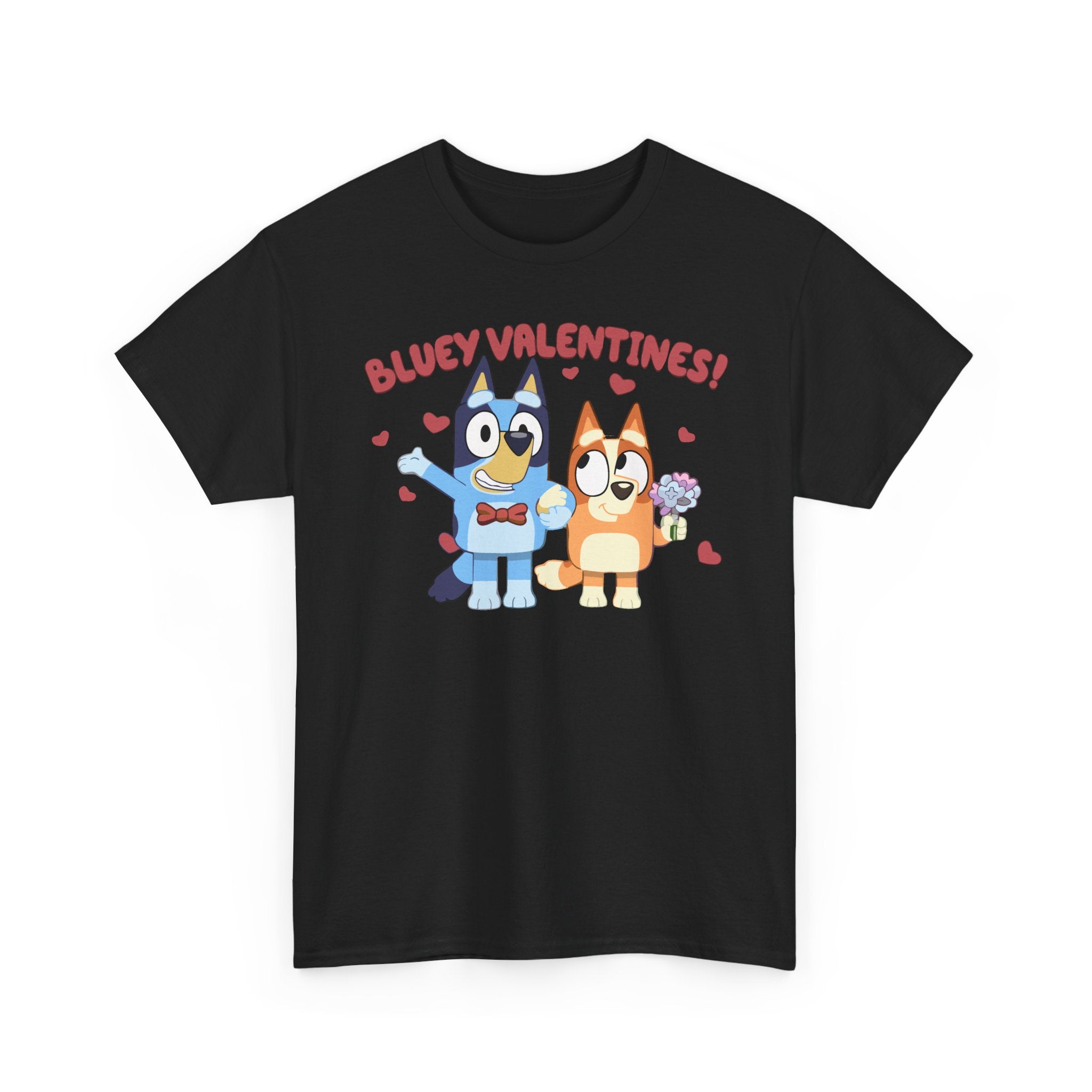 Bluey Valentines T‑Shirt — Cute Bluey & Bingo Valentine Tee
