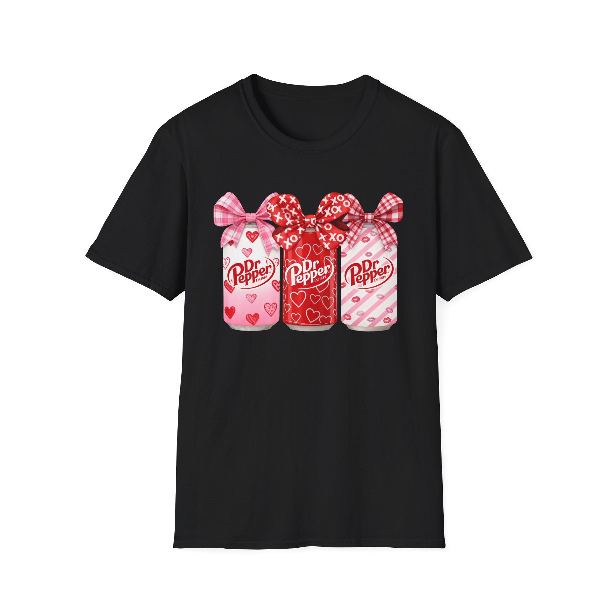 Valentine Dr Pepper Bottle Tee — Cute Heart Soda Design