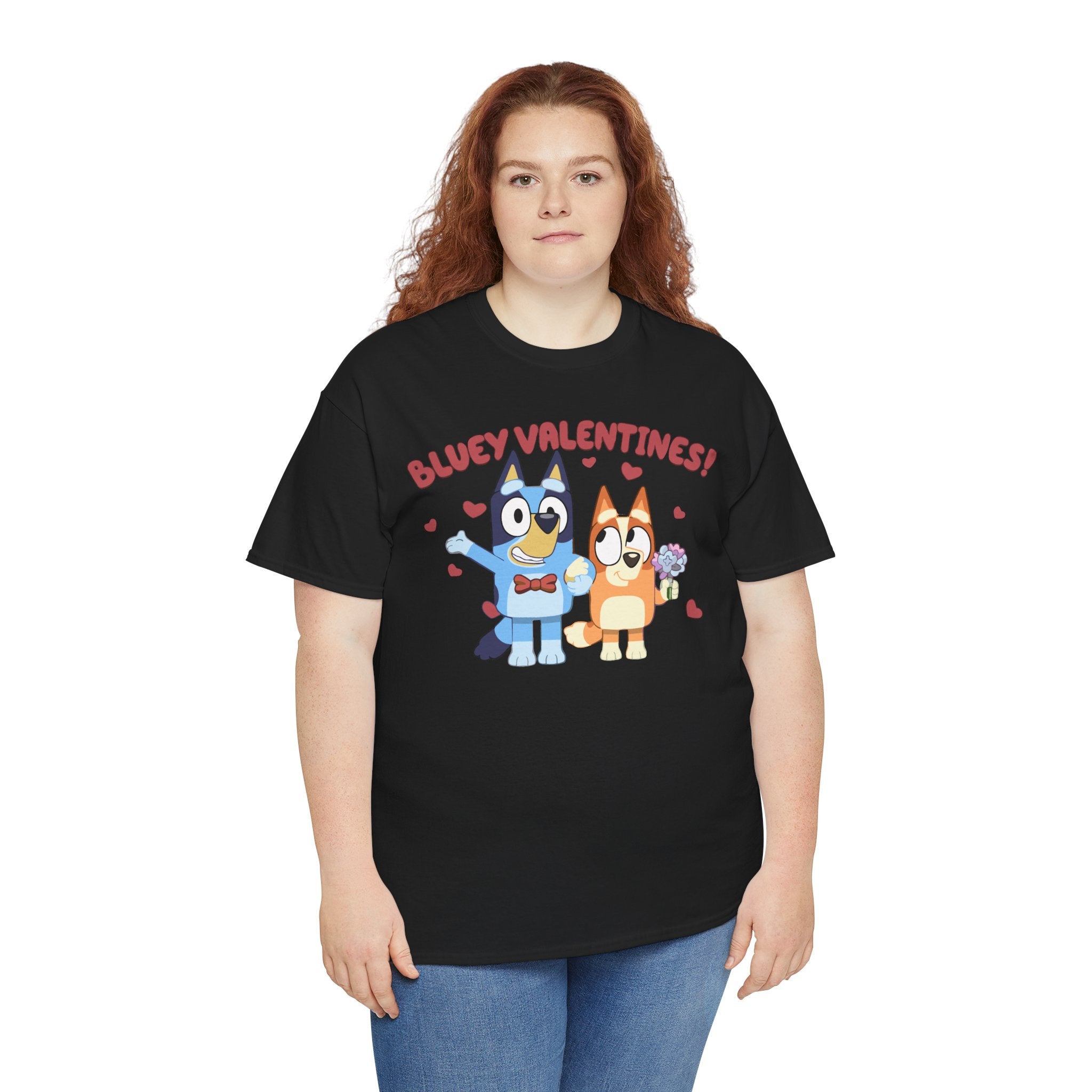 Bluey Valentines T‑Shirt — Cute Bluey & Bingo Valentine Tee