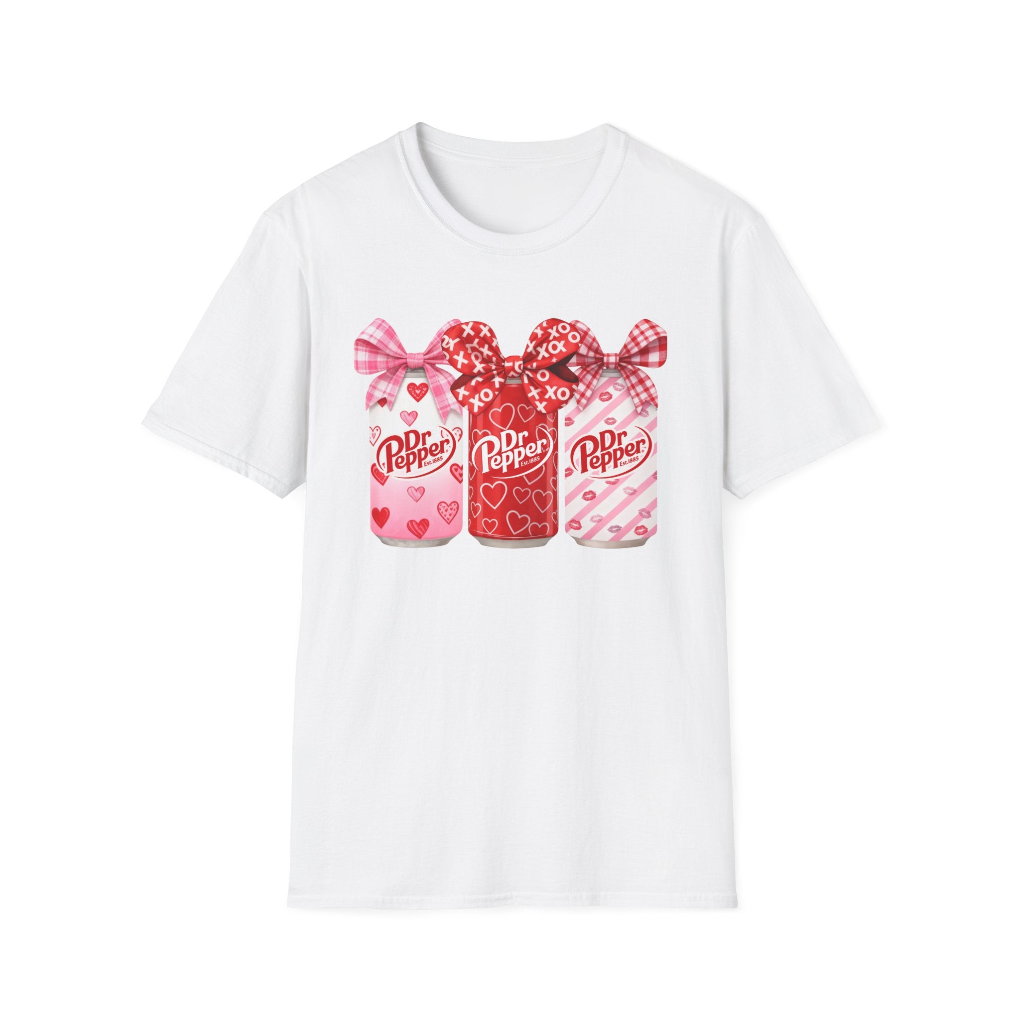 Valentine Dr Pepper Bottle Tee — Cute Heart Soda Design