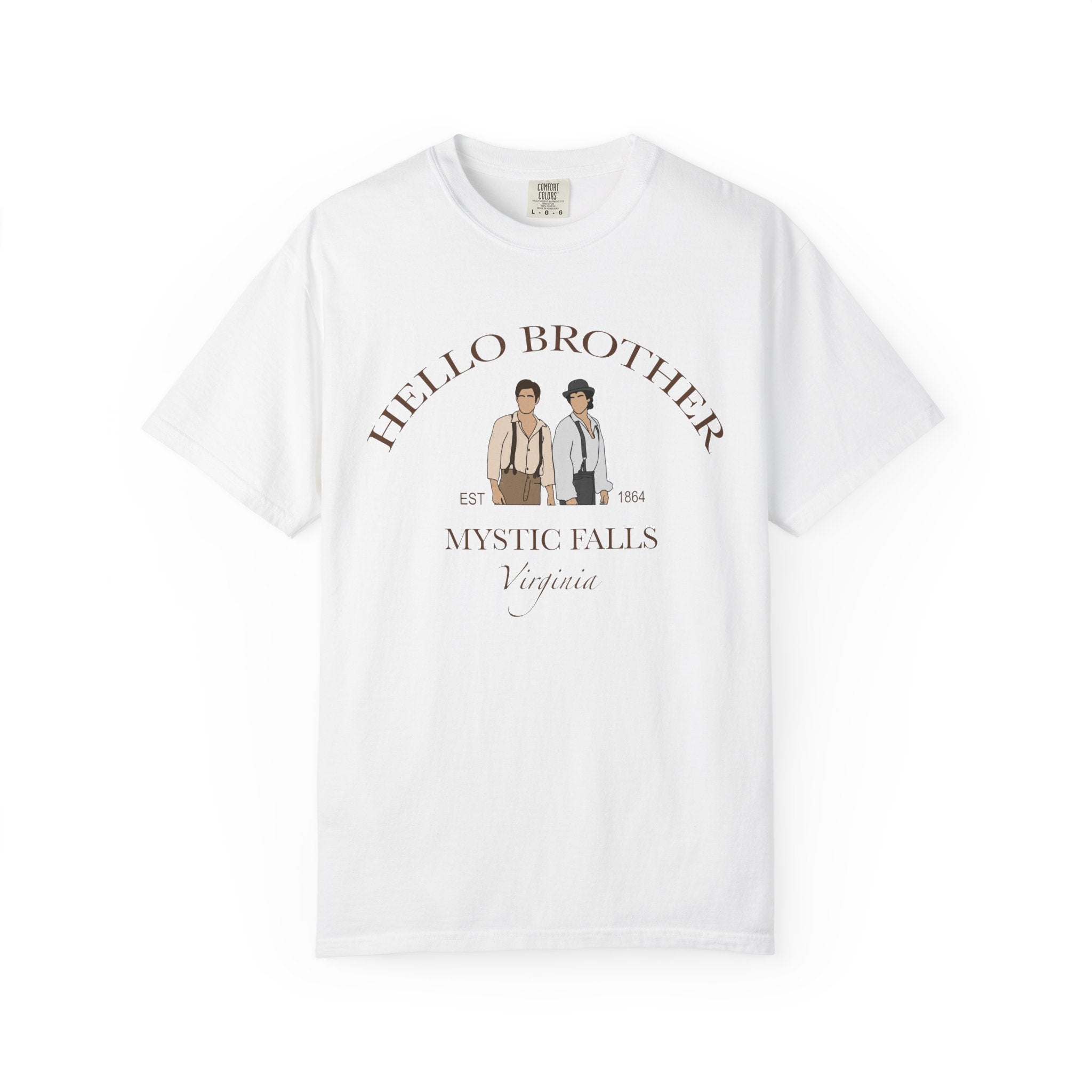 T-Shirt - "Hello Brother" Mystic Falls Vintage Graphic Tee