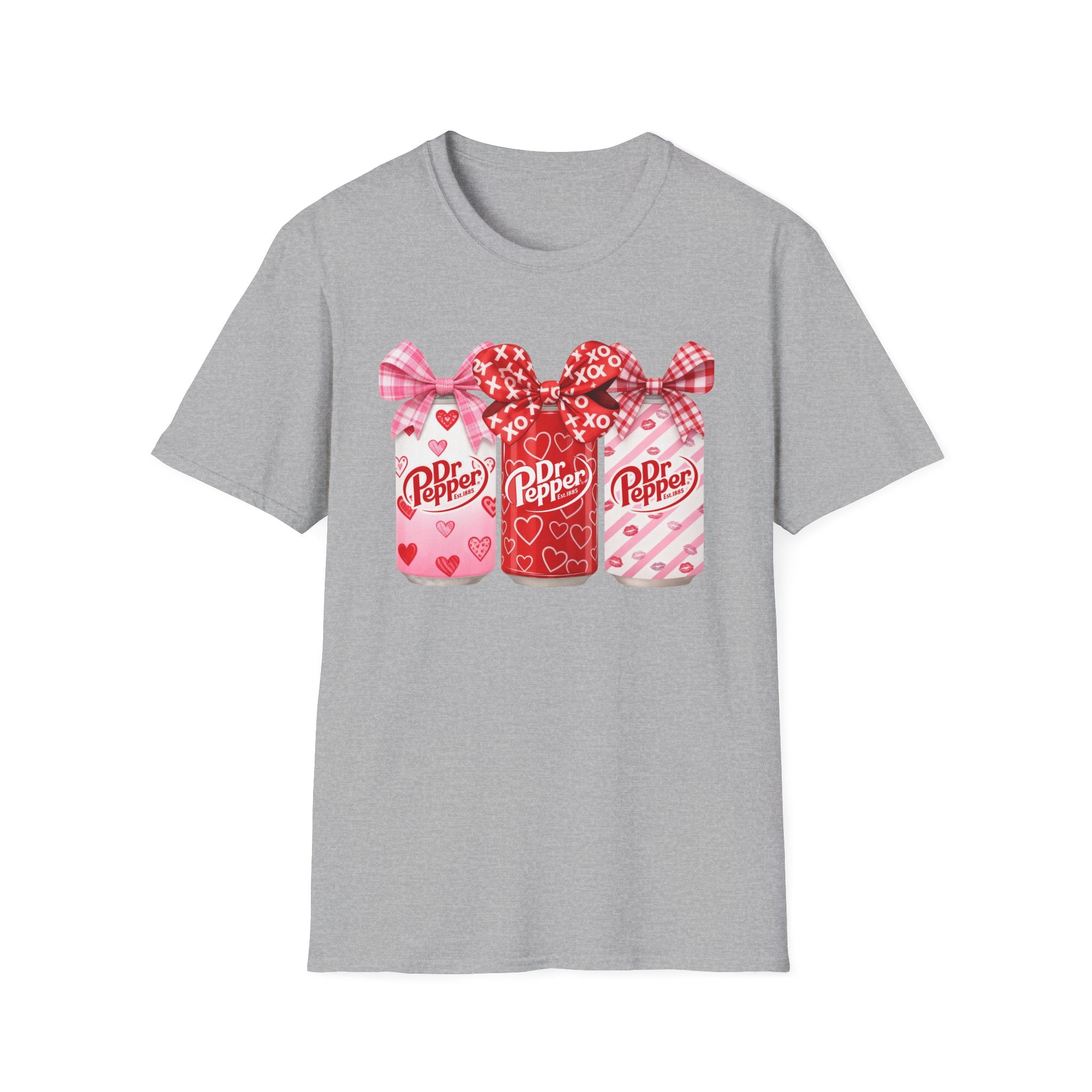 Valentine Dr Pepper Bottle Tee — Cute Heart Soda Design