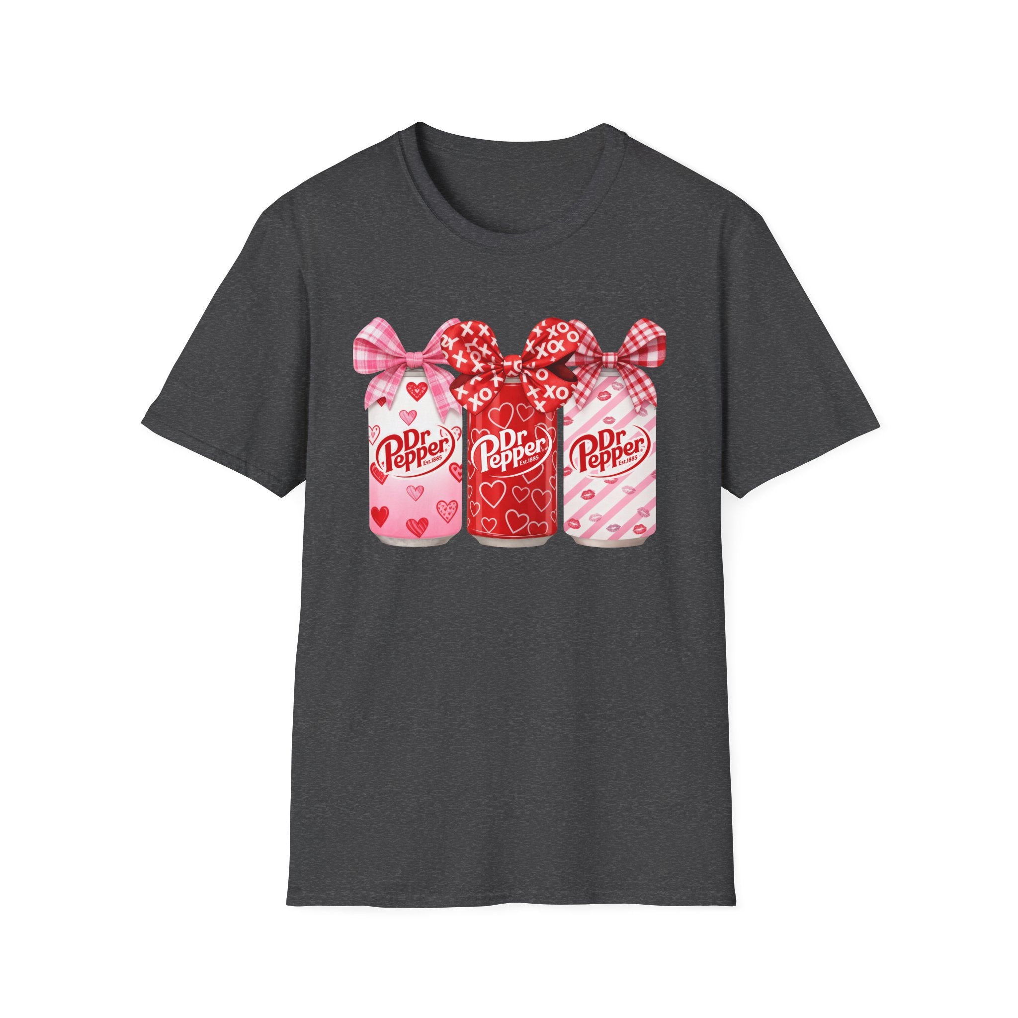 Valentine Dr Pepper Bottle Tee — Cute Heart Soda Design