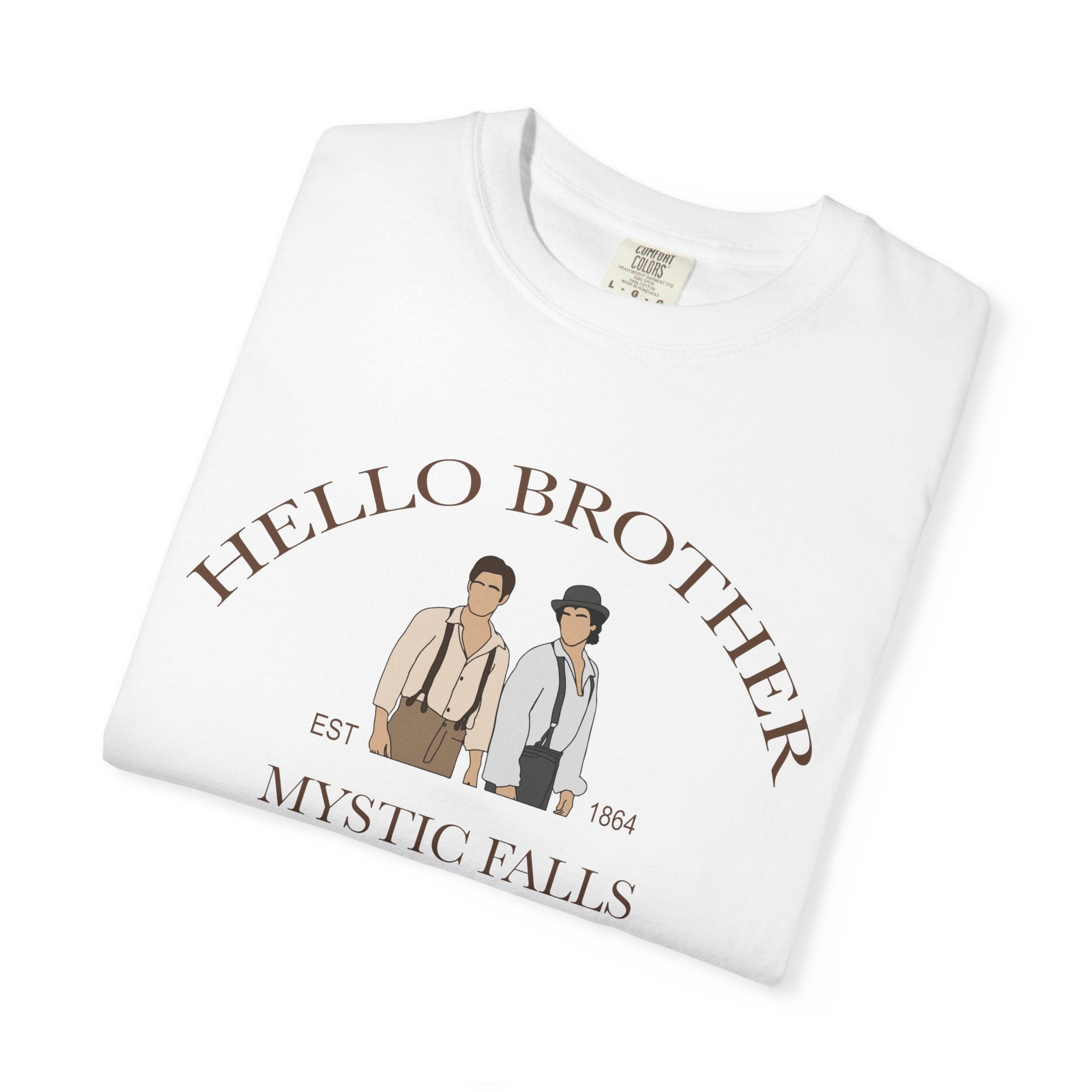 T-Shirt - "Hello Brother" Mystic Falls Vintage Graphic Tee